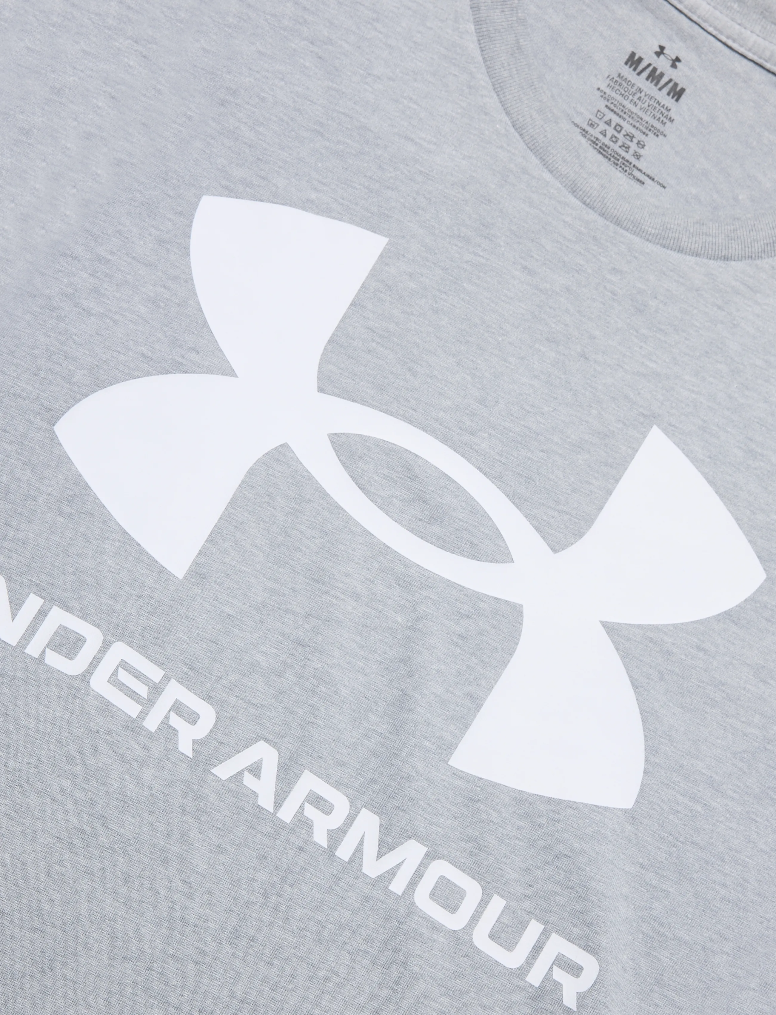 Under Armour - UA SPORTSTYLE LOGO UPDATE SS - t-shirts - steel light heather - 4