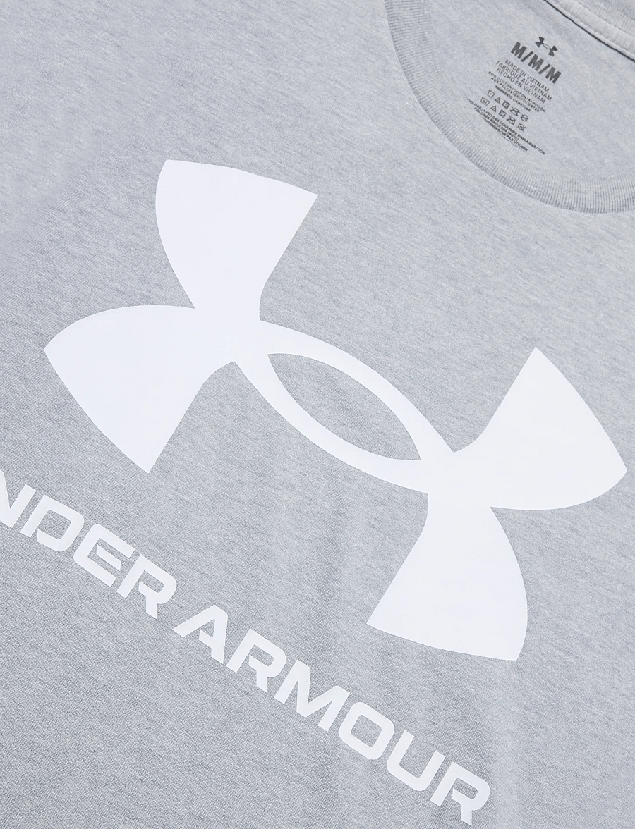 Under Armour - UA SPORTSTYLE LOGO UPDATE SS - t-särgid - steel light heather - 4