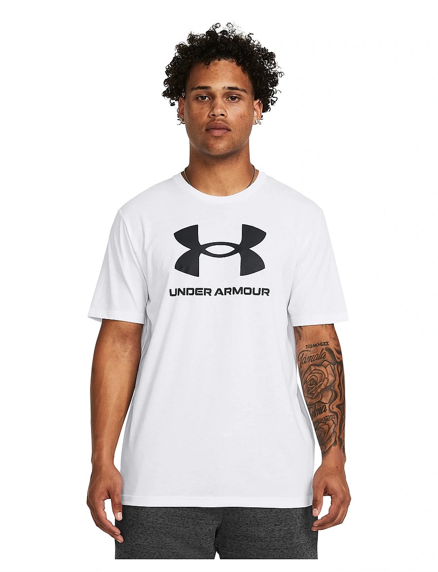 Under Armour - UA SPORTSTYLE LOGO UPDATE SS - t-shirts - white - 0