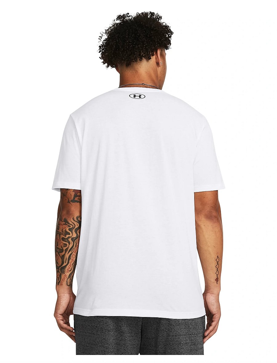Under Armour - UA SPORTSTYLE LOGO UPDATE SS - t-shirts - white - 3