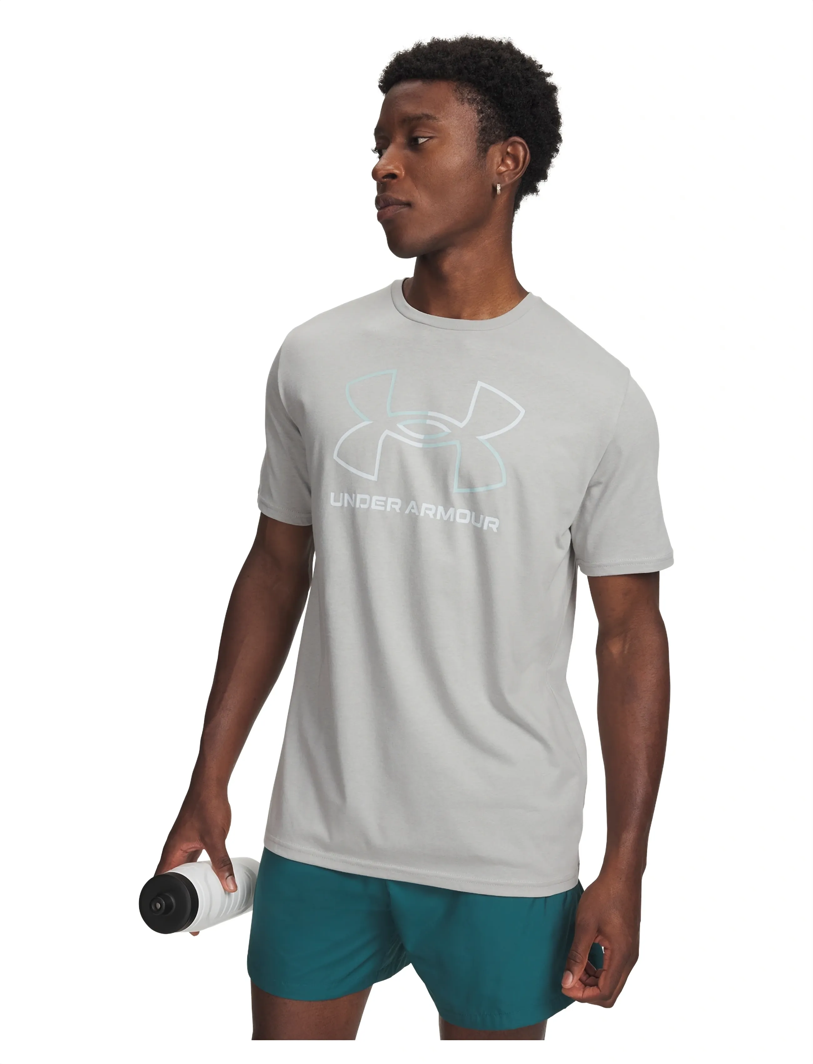 Under Armour UA GL FOUNDATION UPDATE SS - Short-sleeved t-shirts - TITANIUM / grey