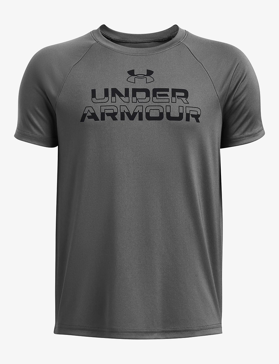 Under Armour - UA Tech Split Wordmark SS - sportoberteile - castlerock - 0