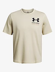 Under Armour - UA Rival Terry SS Colorblock - short-sleeved t-shirts - brown - 0