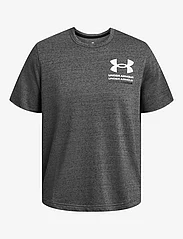 Under Armour - UA Rival Terry SS Colorblock - t-shirts - gray - 0