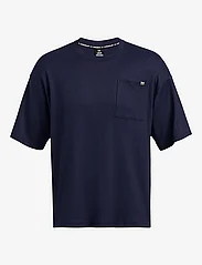 Under Armour - UA Rival Waffle Crew - t-shirts - blue - 0