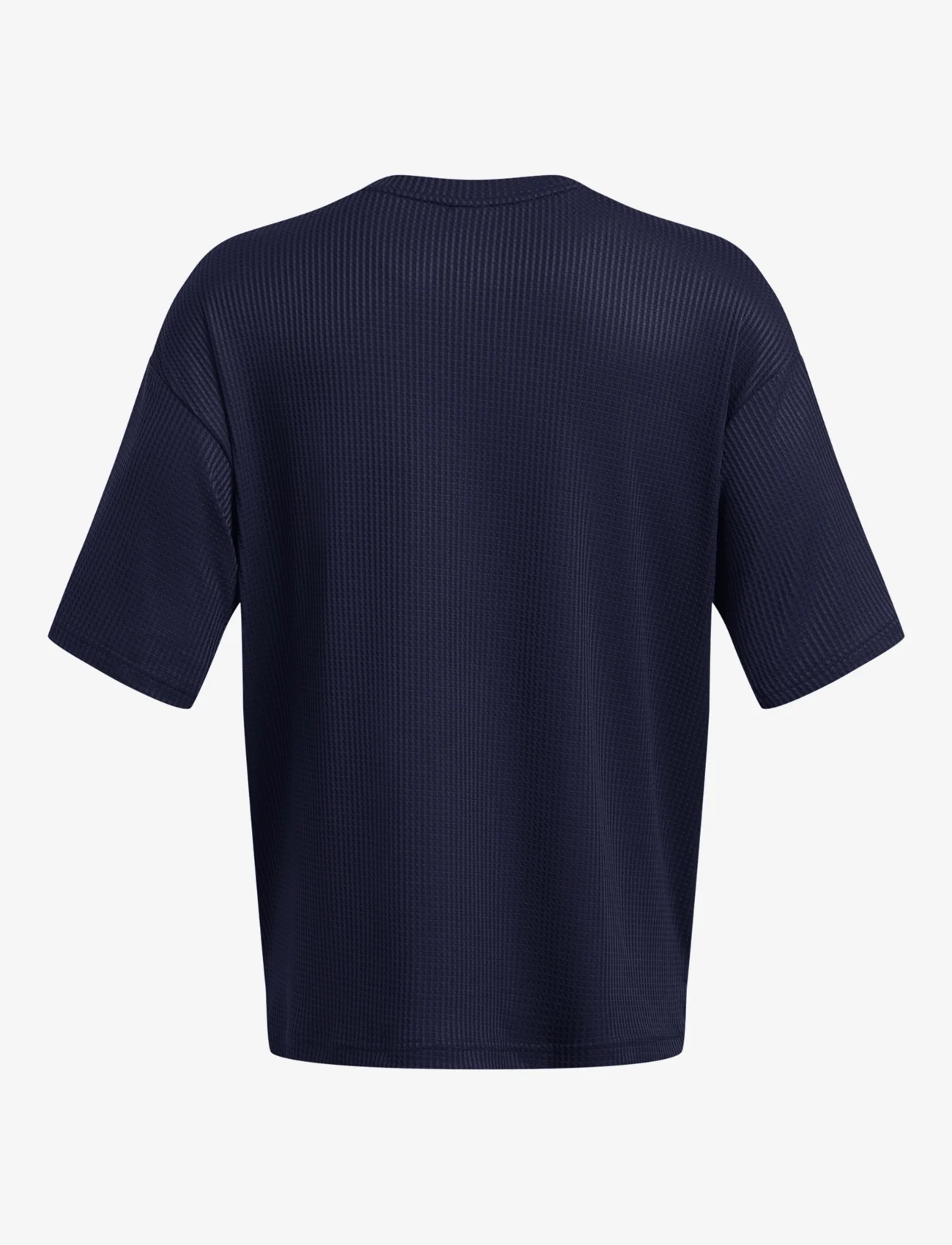 Under Armour - UA Rival Waffle Crew - t-shirts - blue - 1