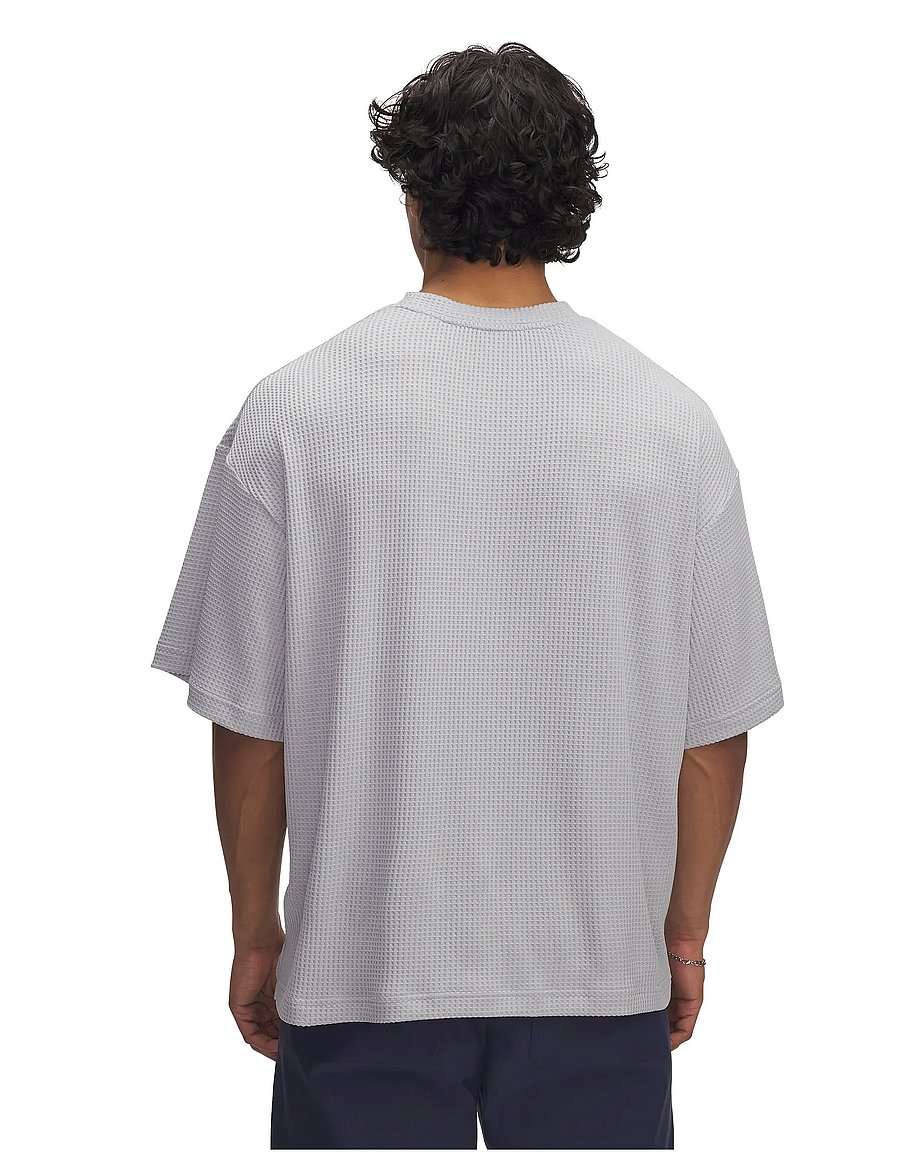 Under Armour - UA Rival Waffle Crew - t-shirts - mod gray - 3