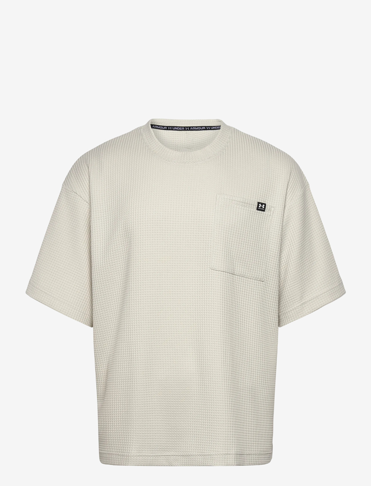 Under Armour - UA Rival Waffle Crew - t-shirts - summit white - 1