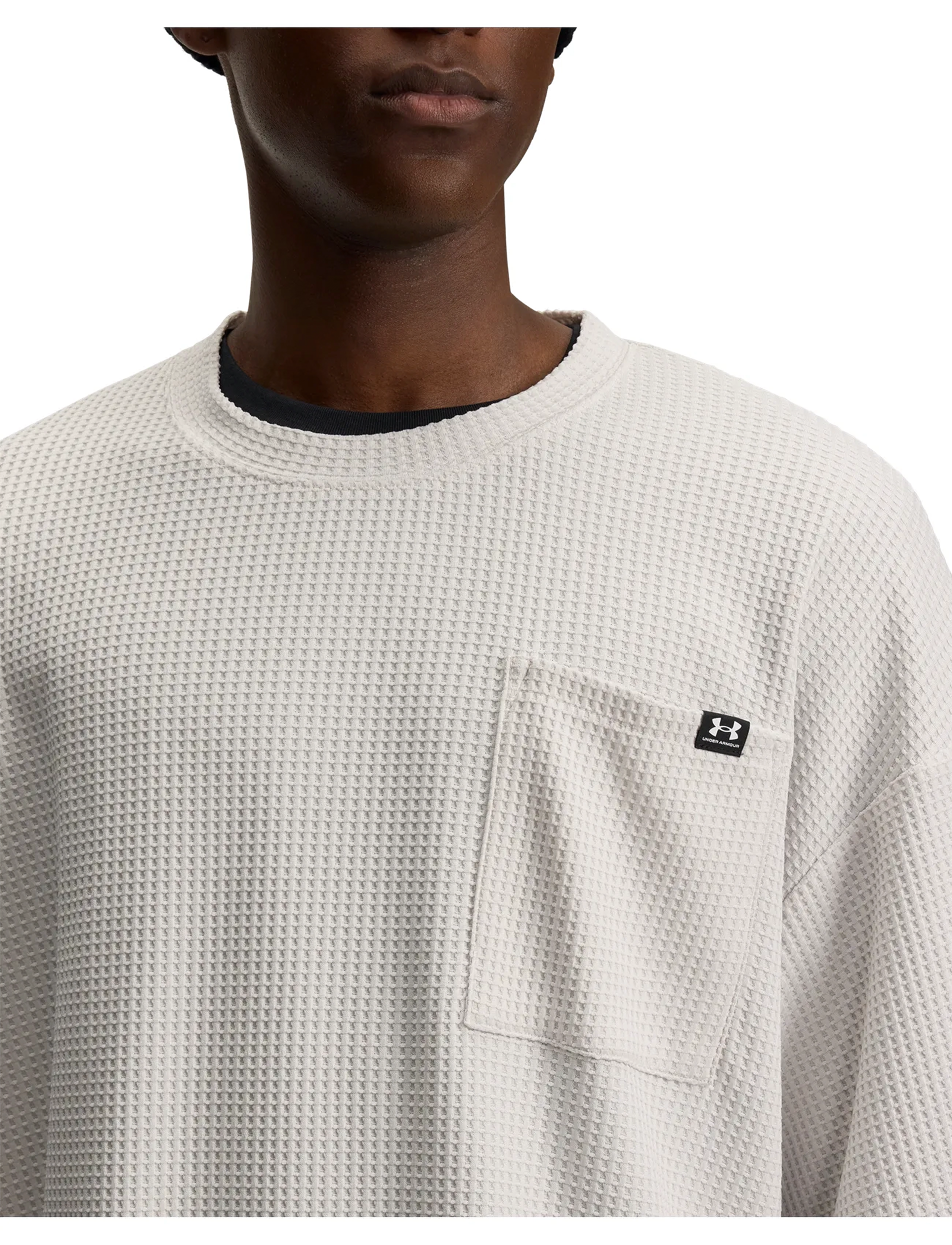 Under Armour - UA Rival Waffle Crew - short-sleeved t-shirts - summit white - 4