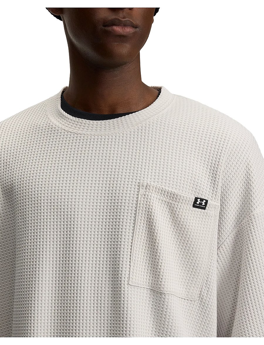 Under Armour - UA Rival Waffle Crew - alussärgid ja t-särgid - summit white - 4