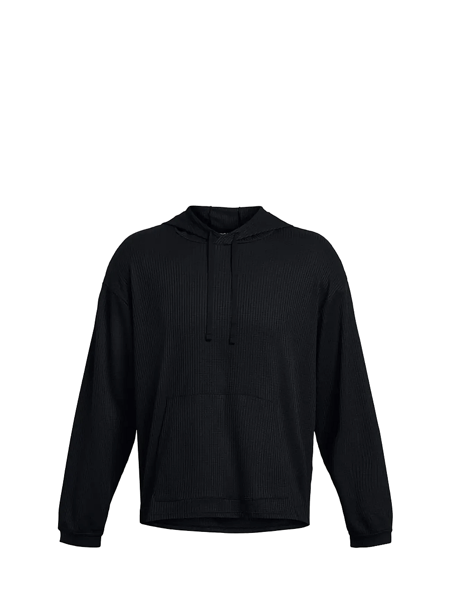 Under Armour - UA Rival Waffle Hoodie - yläosat - black - 1