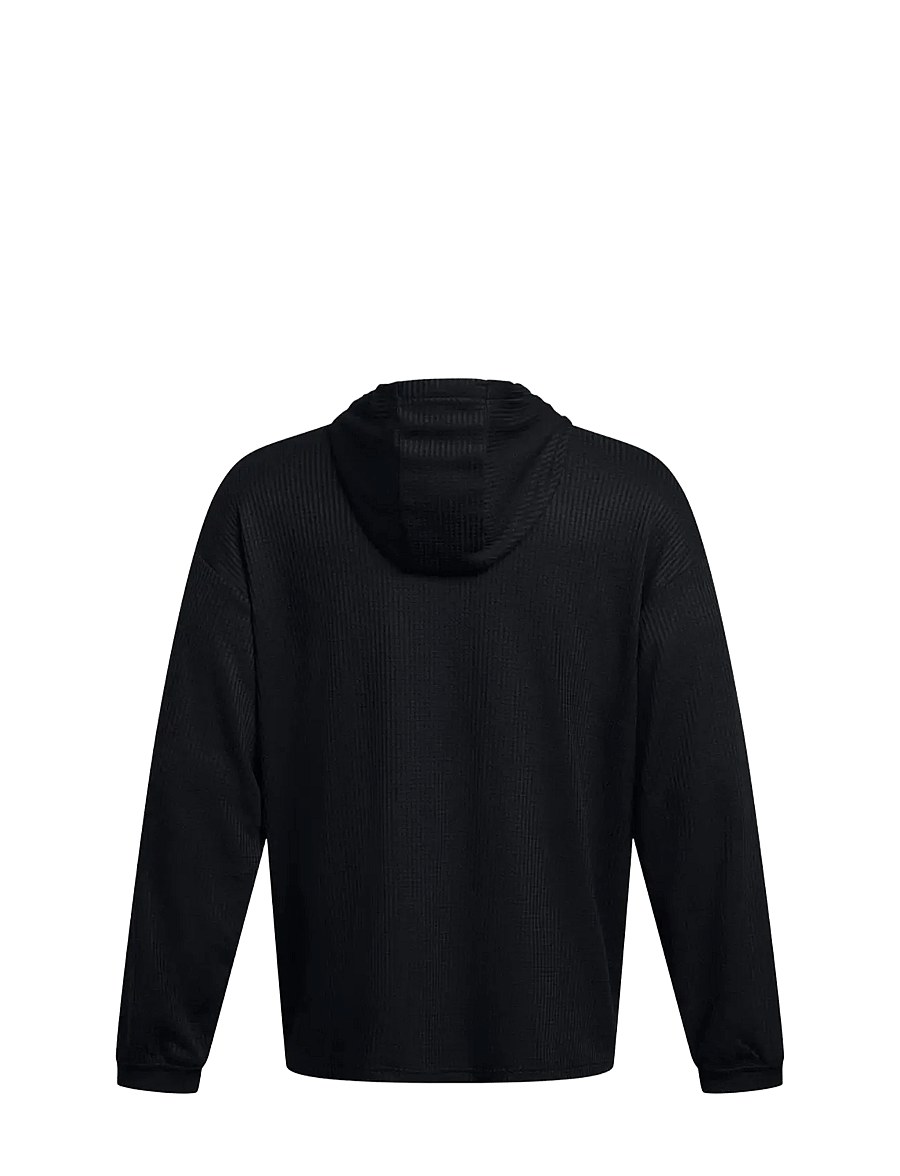 Under Armour - UA Rival Waffle Hoodie - yläosat - black - 2