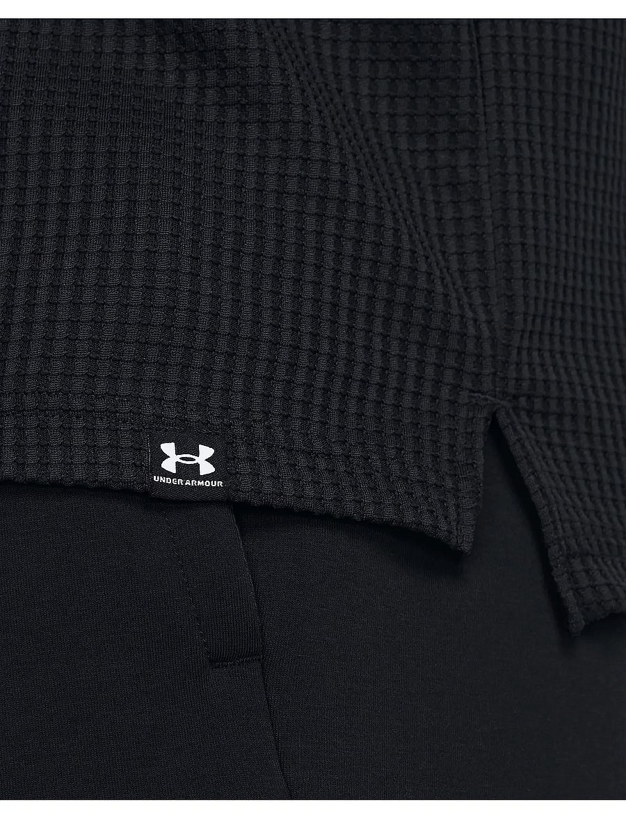 Under Armour - UA Rival Waffle Hoodie - yläosat - black - 4