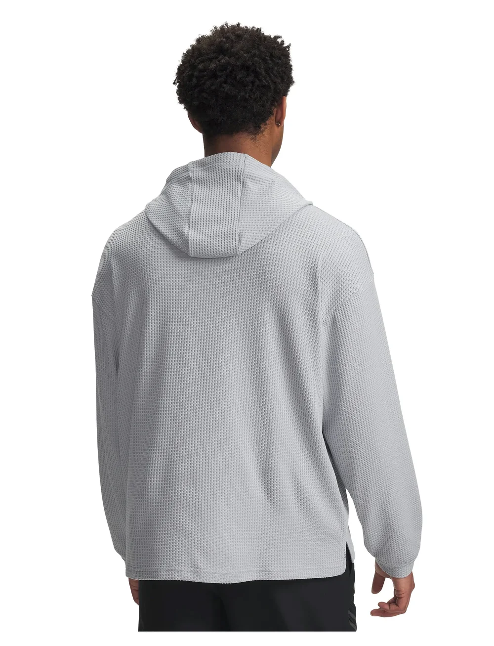 Under Armour - UA Rival Waffle Hoodie - alussärgid - mod gray - 3