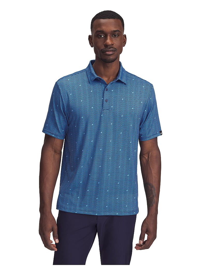 Under Armour - UA Plyoff 3.0 Prntd Polo LB - ether blue - 0