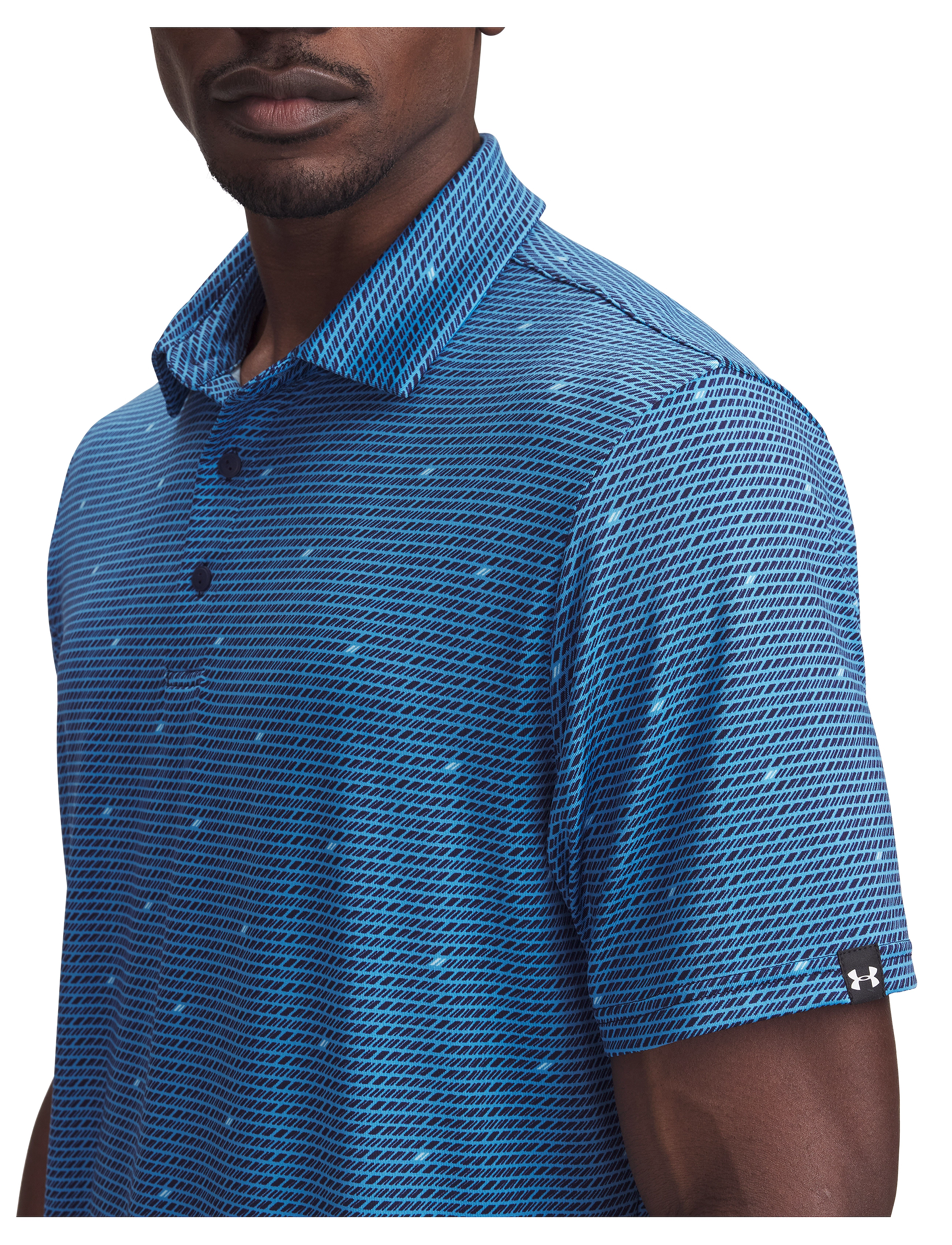 Under Armour - UA Plyoff 3.0 Prntd Polo LB - ether blue - 4
