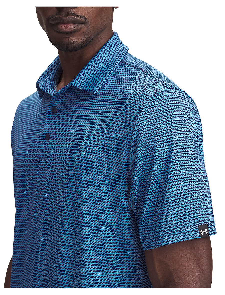 Under Armour - UA Plyoff 3.0 Prntd Polo LB - ether blue - 4