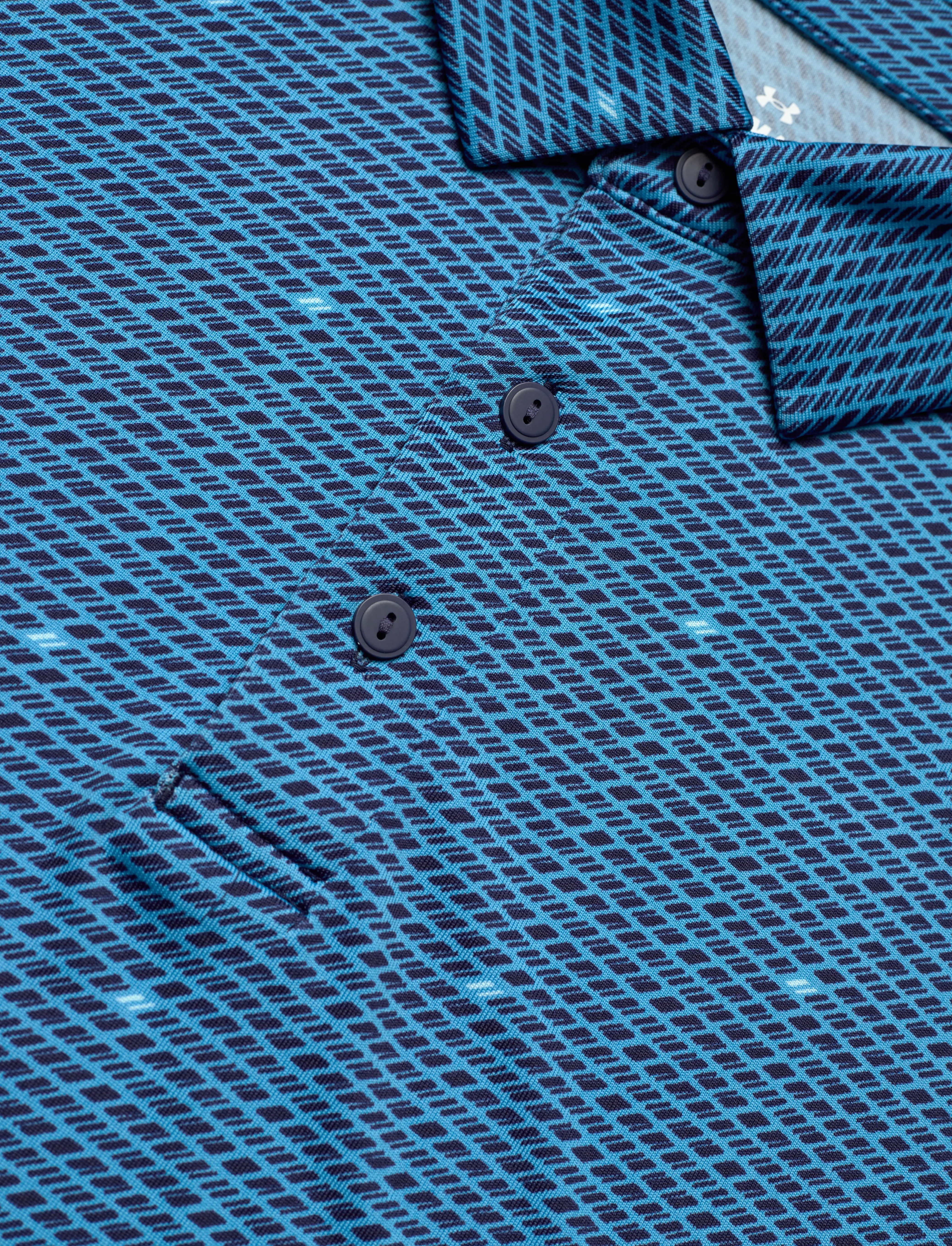 Under Armour - UA Plyoff 3.0 Prntd Polo LB - ether blue - 5