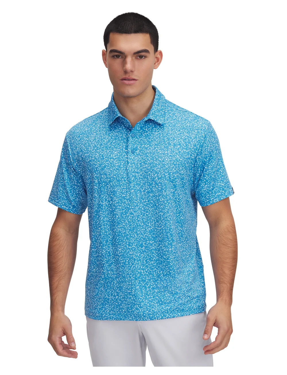 Under Armour - UA Plyoff 3.0 Prntd Polo LB - palaidinės ir marškinėliai - ether blue - 0
