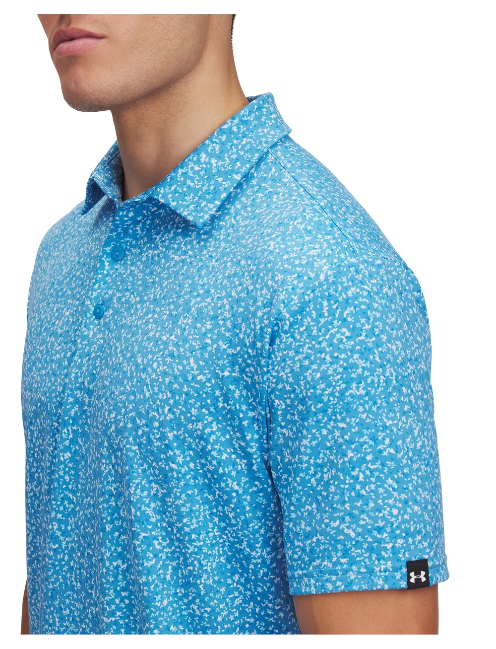 Under Armour - UA Plyoff 3.0 Prntd Polo LB - palaidinės ir marškinėliai - ether blue - 4