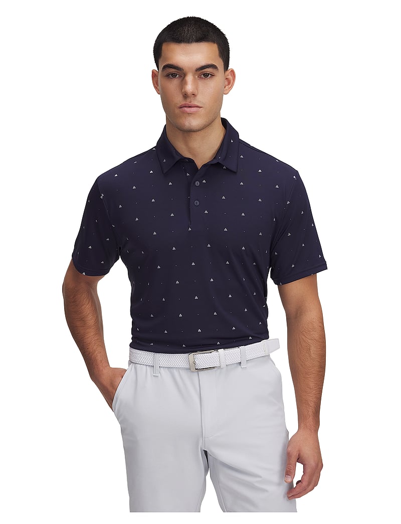 Under Armour - UA Plyoff 3.0 Prntd Polo LB - alussärgid ja t-särgid - midnight navy - 0