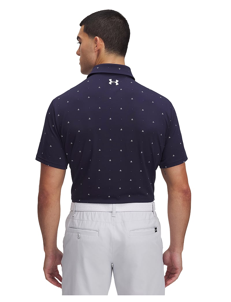 Under Armour - UA Plyoff 3.0 Prntd Polo LB - alussärgid ja t-särgid - midnight navy - 3