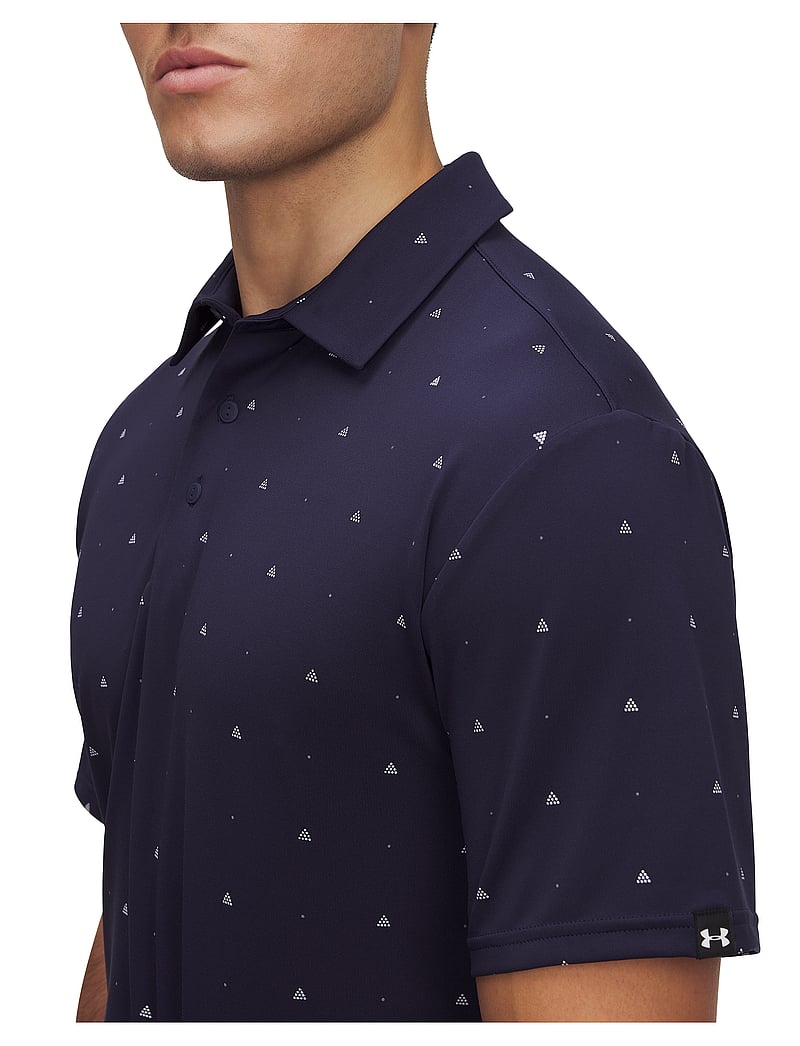 Under Armour - UA Plyoff 3.0 Prntd Polo LB - alussärgid ja t-särgid - midnight navy - 4