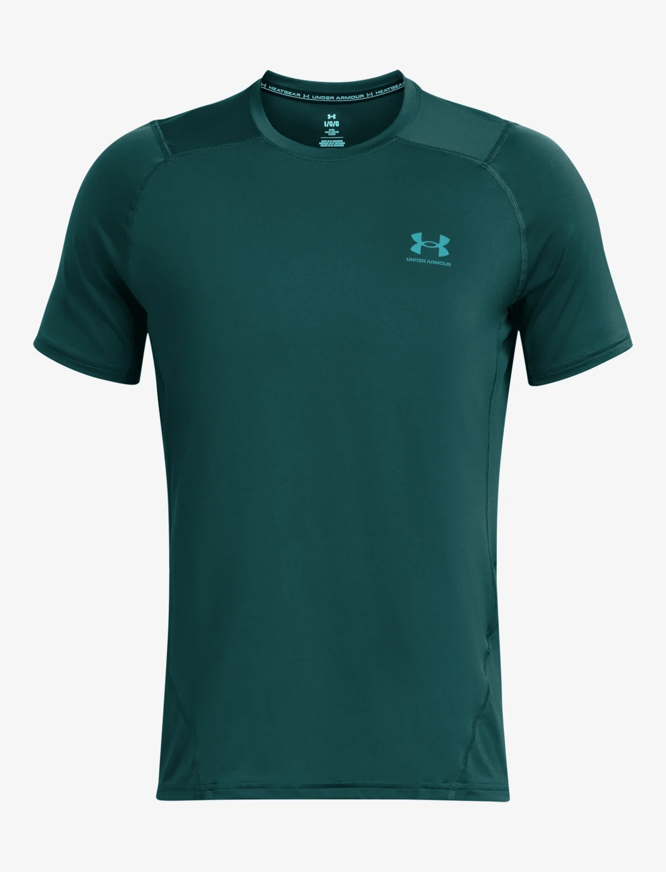 Under Armour - UA HG Armour Ftd Graphic SS - t-shirts - blue - 0