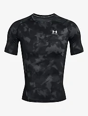 Under Armour - UA HG Armour Printed SS - tops & t-shirts - black - 0
