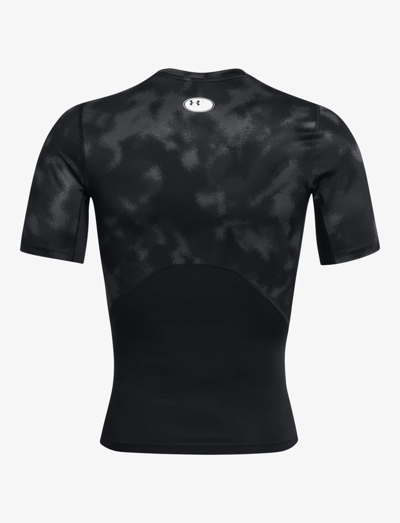 Under Armour - UA HG Armour Printed SS - tops & t-shirts - black - 1