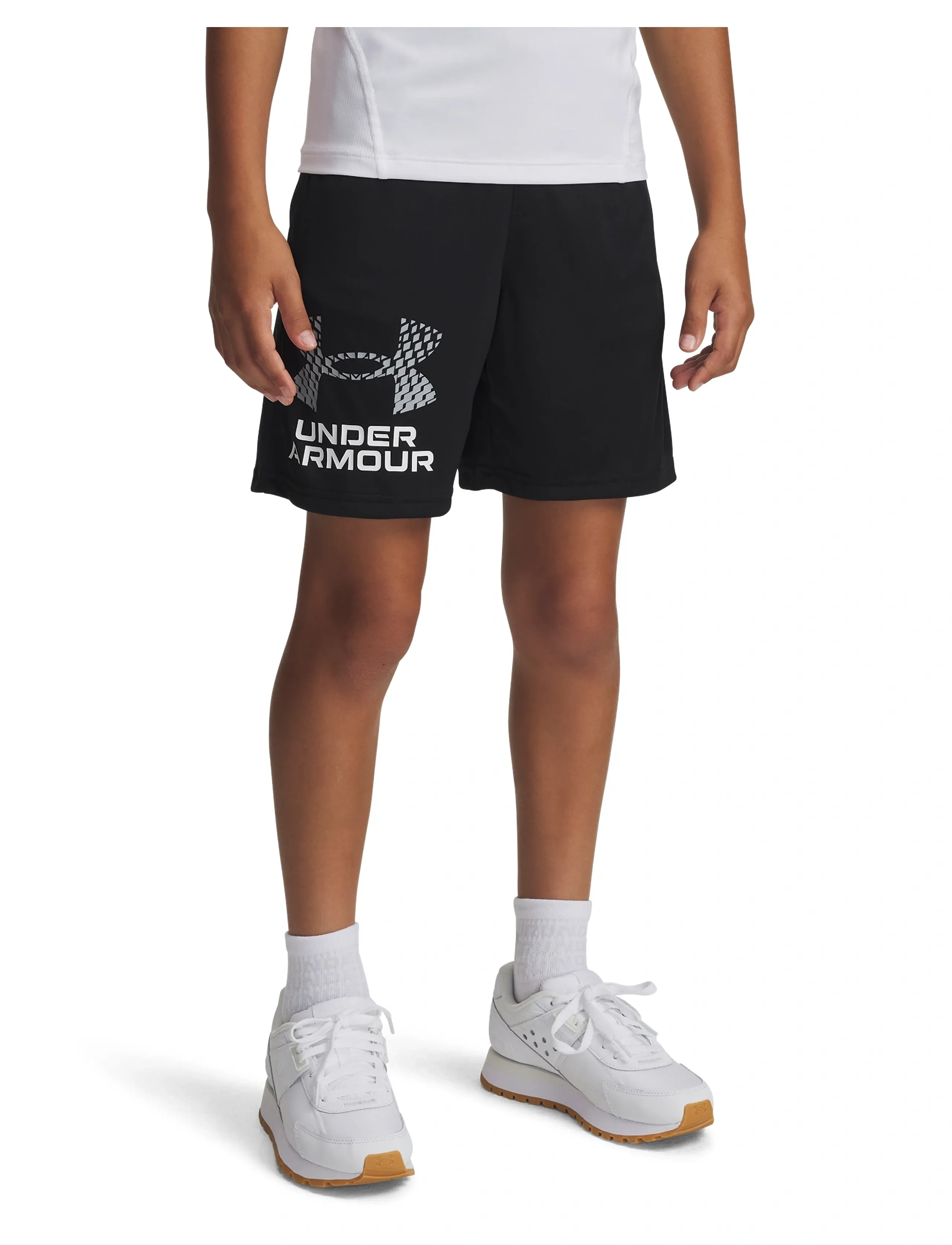 Under Armour Ua Tech Logo Shorts, Børn, Træningsshorts, Sort, Str: 122-128