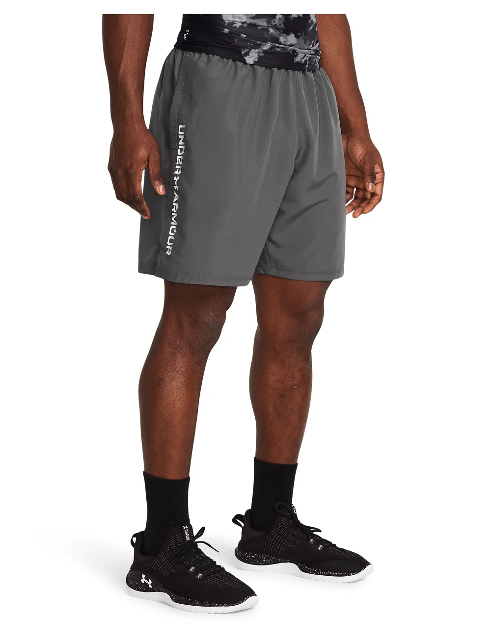 Under Armour - UA Tech Woven Wordmark Short - trainingsshorts - castlerock - 0