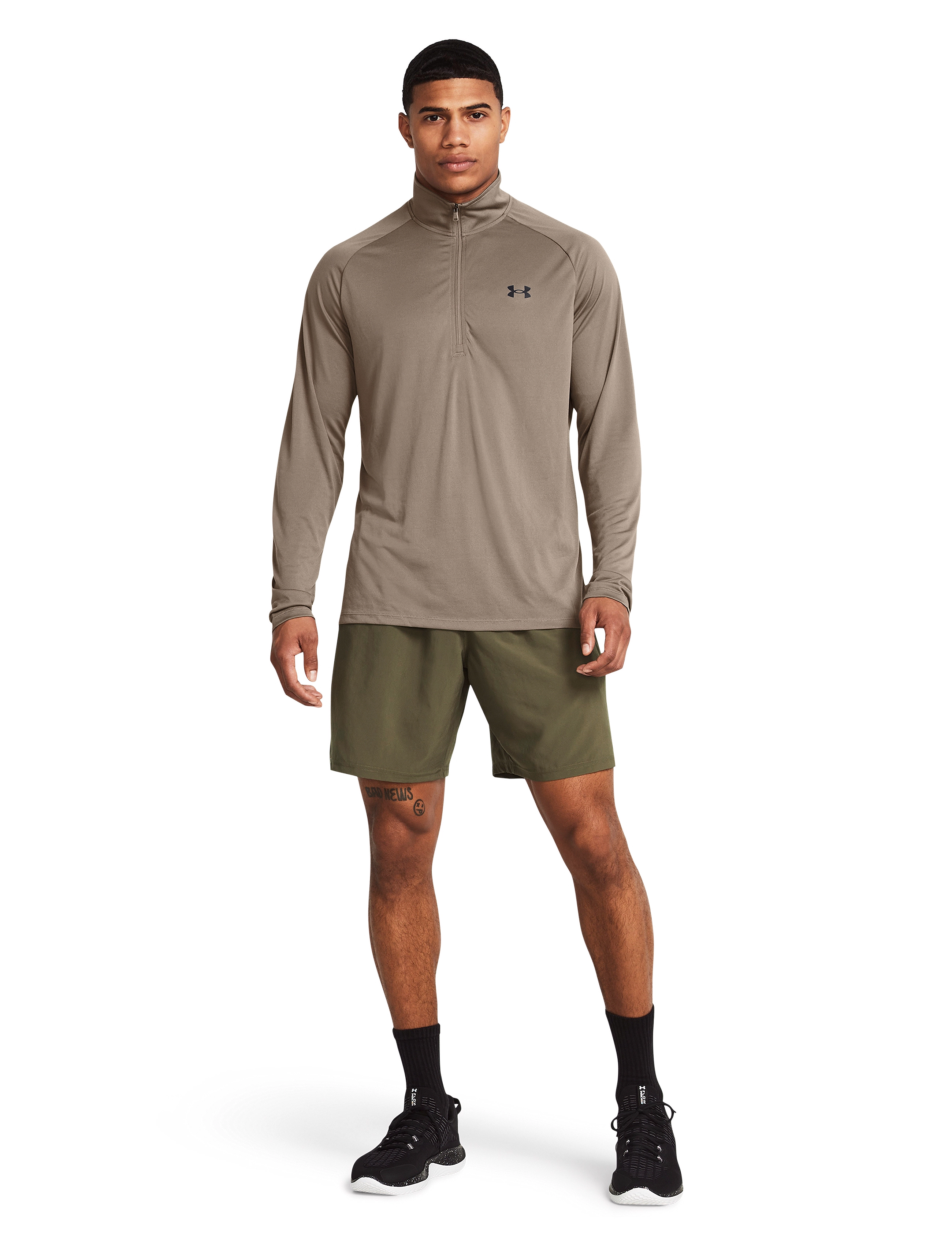 Under Armour - UA Tech Woven Wordmark Short - trainingsshorts - marine od green - 4
