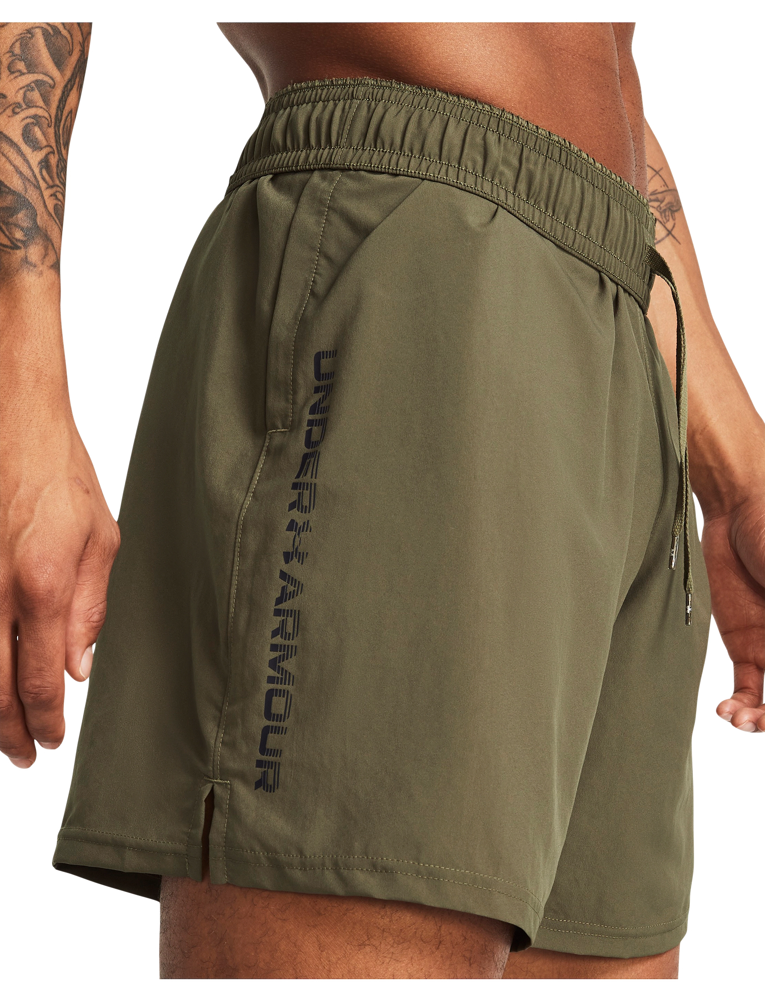Under Armour - UA Tech Woven Wordmark Short - trainingsshorts - marine od green - 5