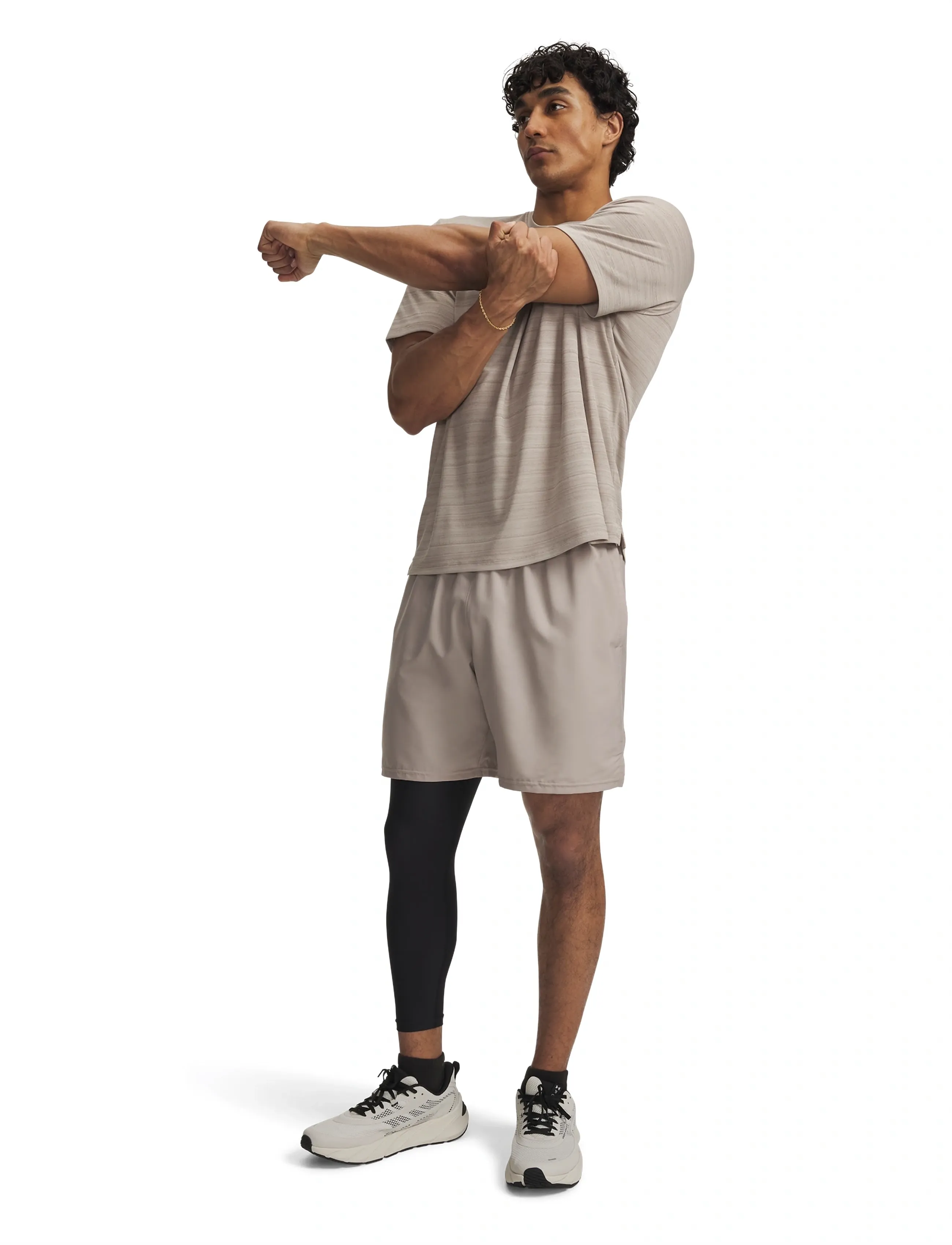 Under Armour - UA Tech Woven Wordmark Short - träningsshorts - timberwolf taupe - 4