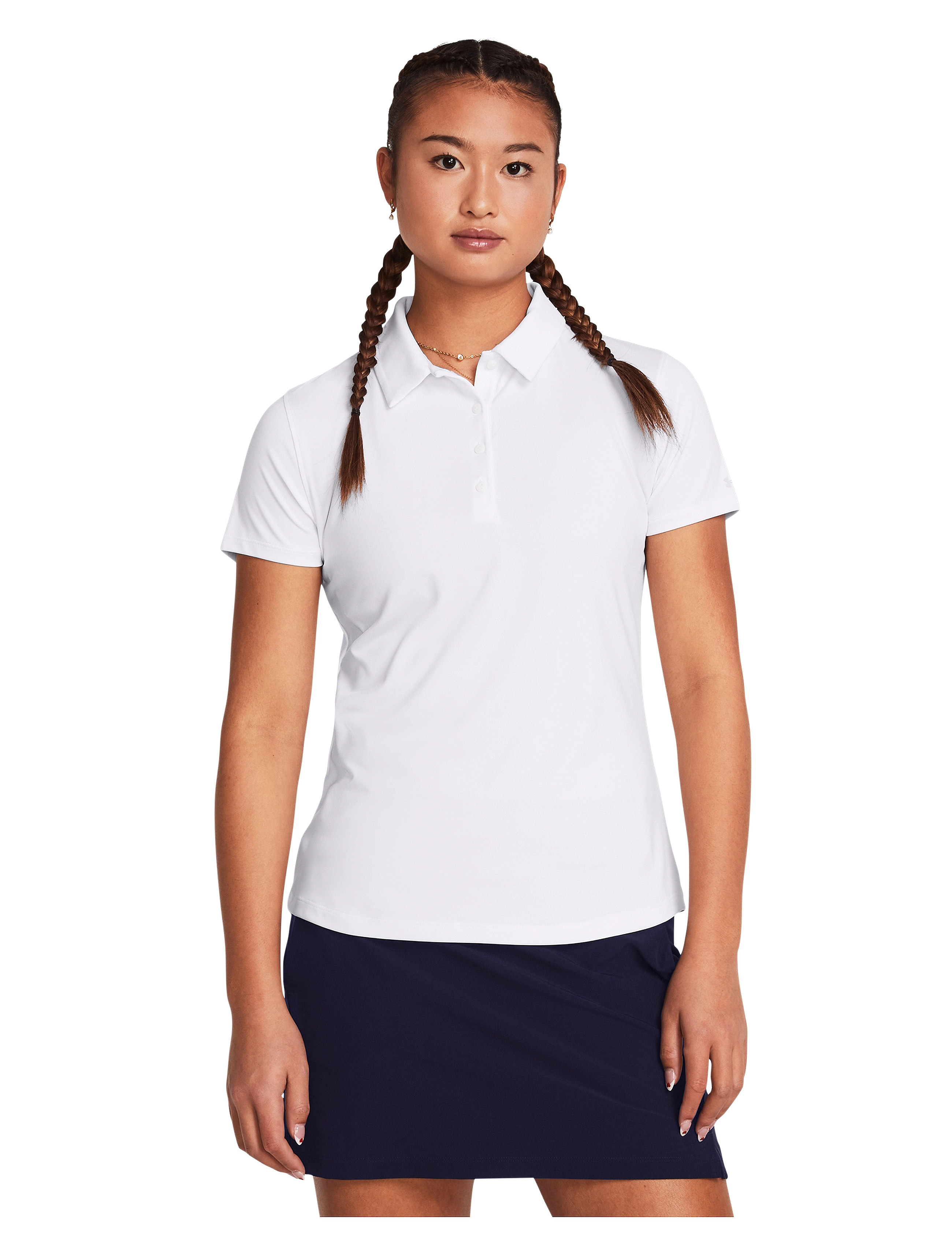 Under Armour UA Playoff SS Polo - T-shirts & Toppar - WHITE / white