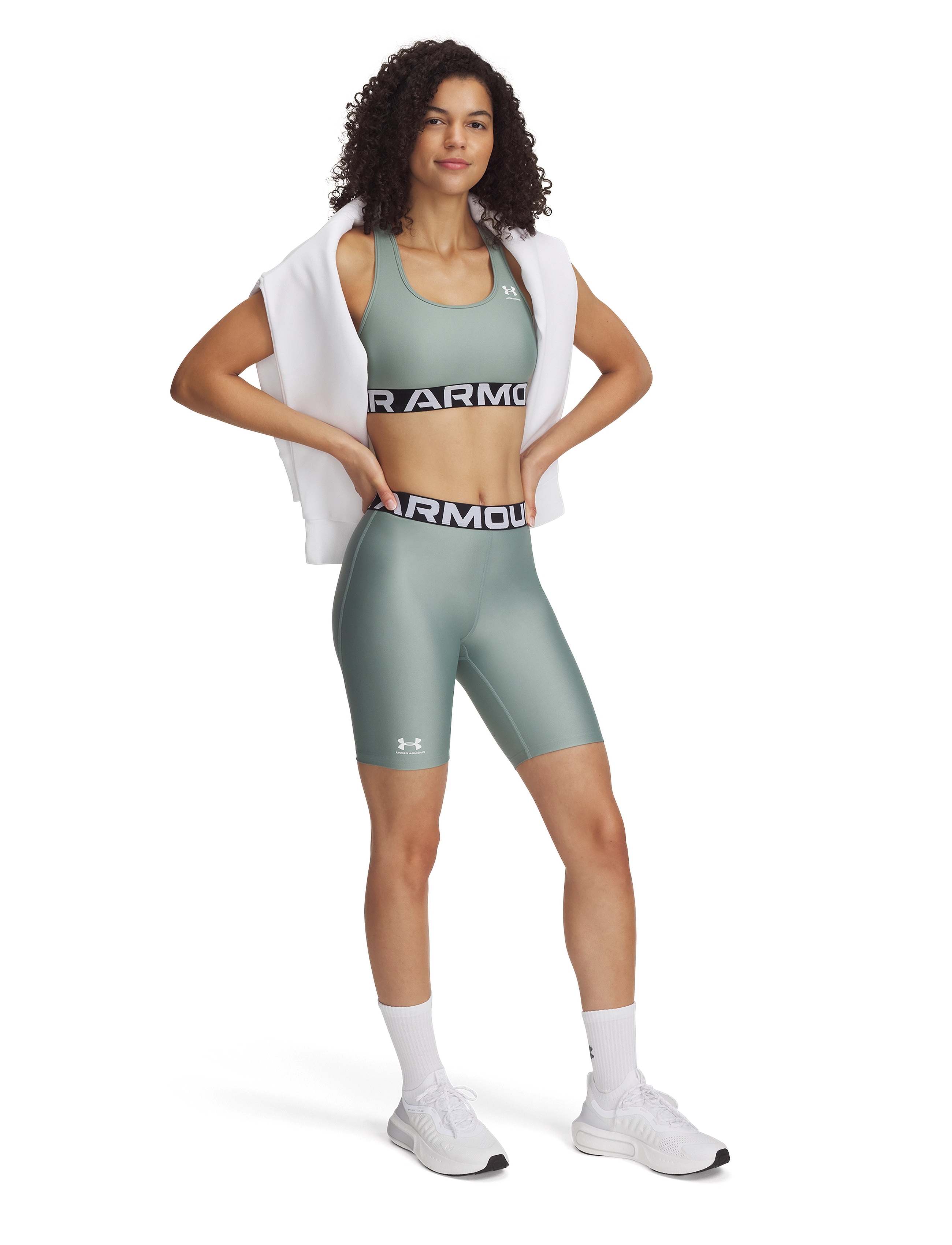 Under Armour - UA HG 8in Short - shorts - silica green - 4