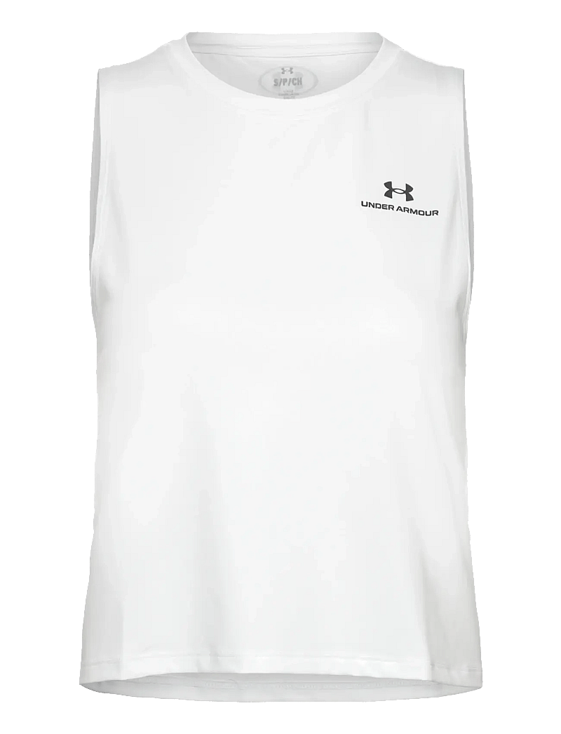 Under Armour - Vanish Energy Crop Tank - berankoviai marškinėliai - white - 1