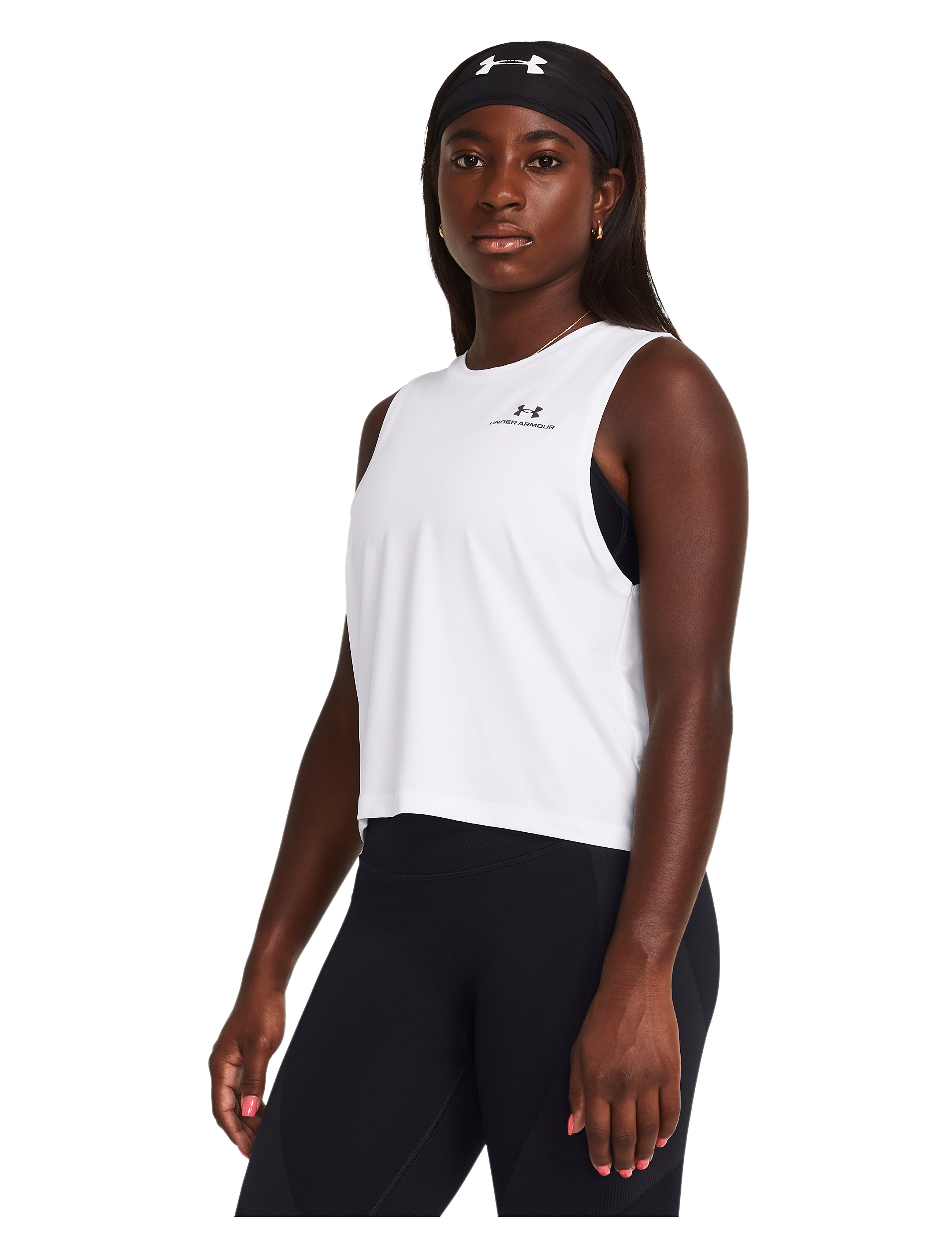 Under Armour Vanish Energy Crop Tank - Treenitopit - WHITE / white