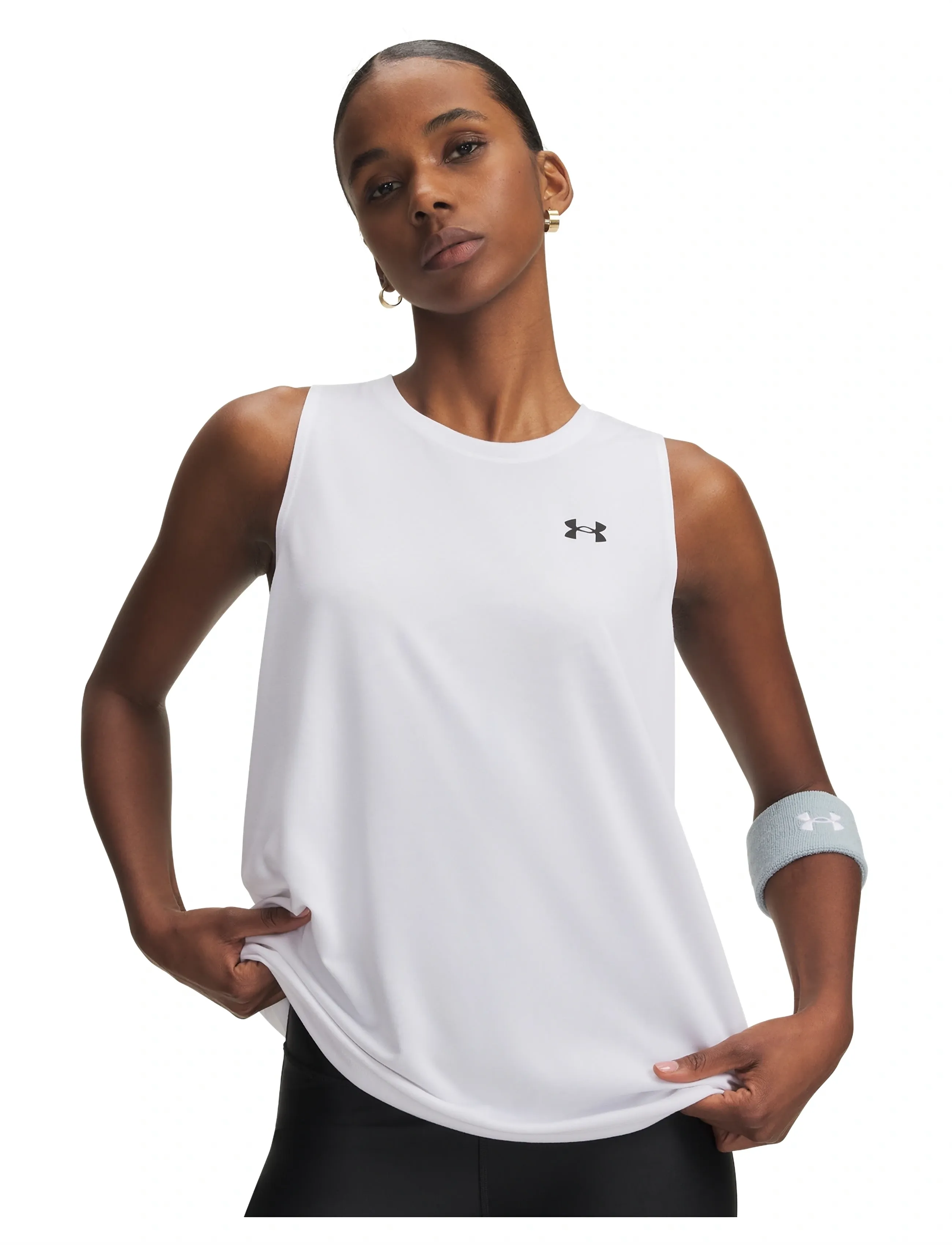 Under Armour Tech Tank Solid, Damen, Tech Tanktop, Weiß, Gr.XL