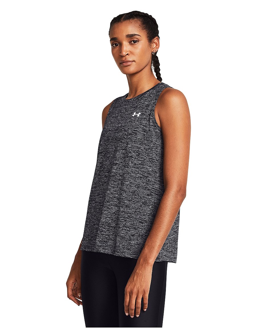 Under Armour - Tech Tank Twist - linnen - black - 0