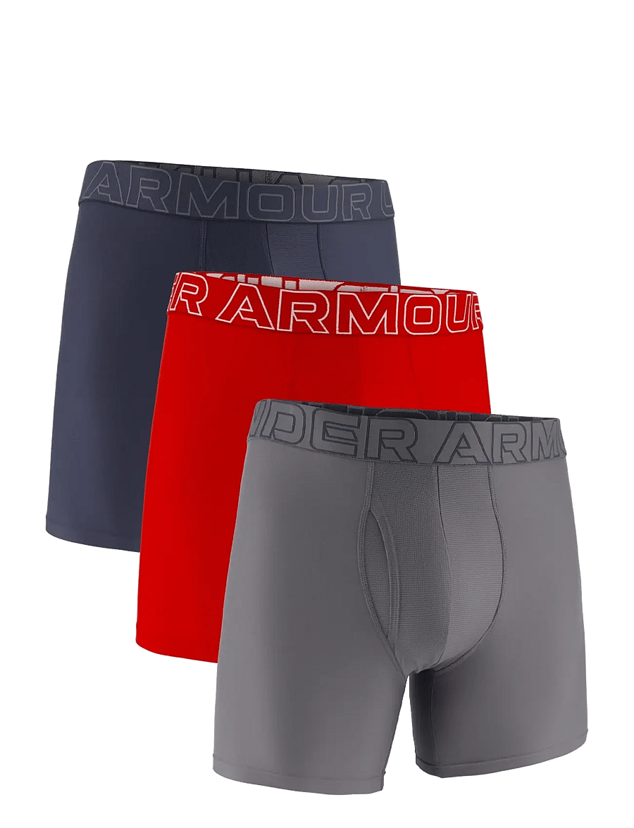 Under Armour - UA PERFORMANCE TECH - SOLID 6" 3pk - boxershorts - downpour gray - 1