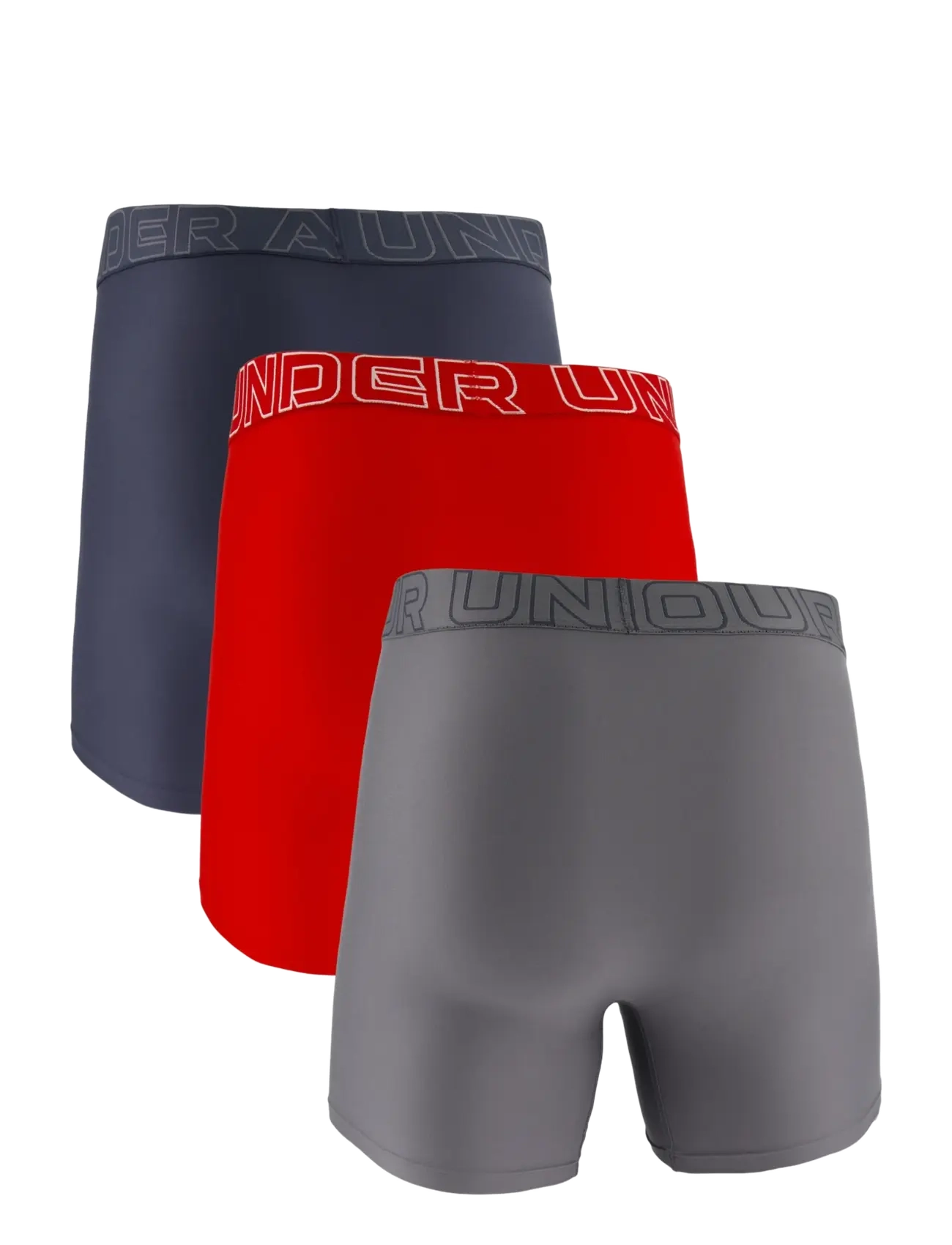 Under Armour - UA PERFORMANCE TECH - SOLID 6" 3pk - boxershorts - downpour gray - 2