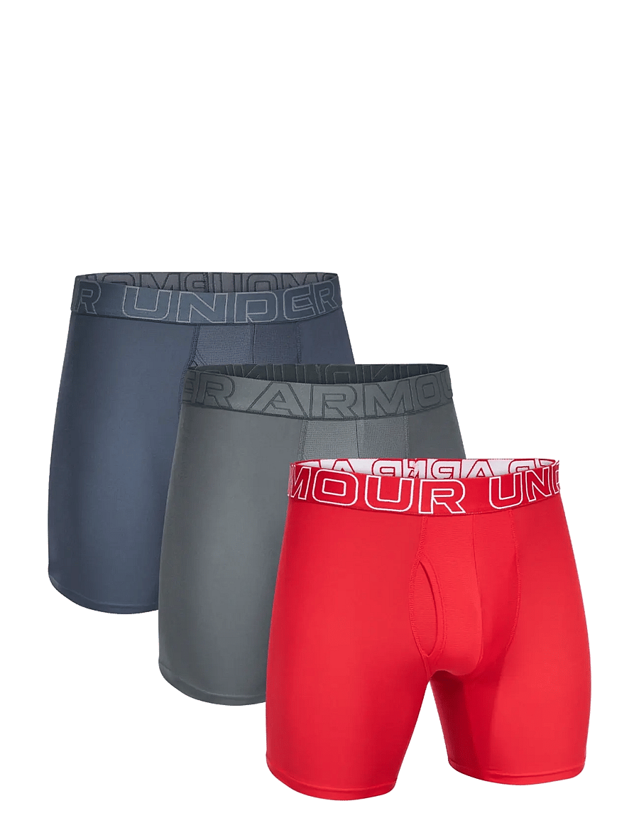 Under Armour - UA PERFORMANCE TECH - SOLID 6" 3pk - boxershorts - downpour gray - 3