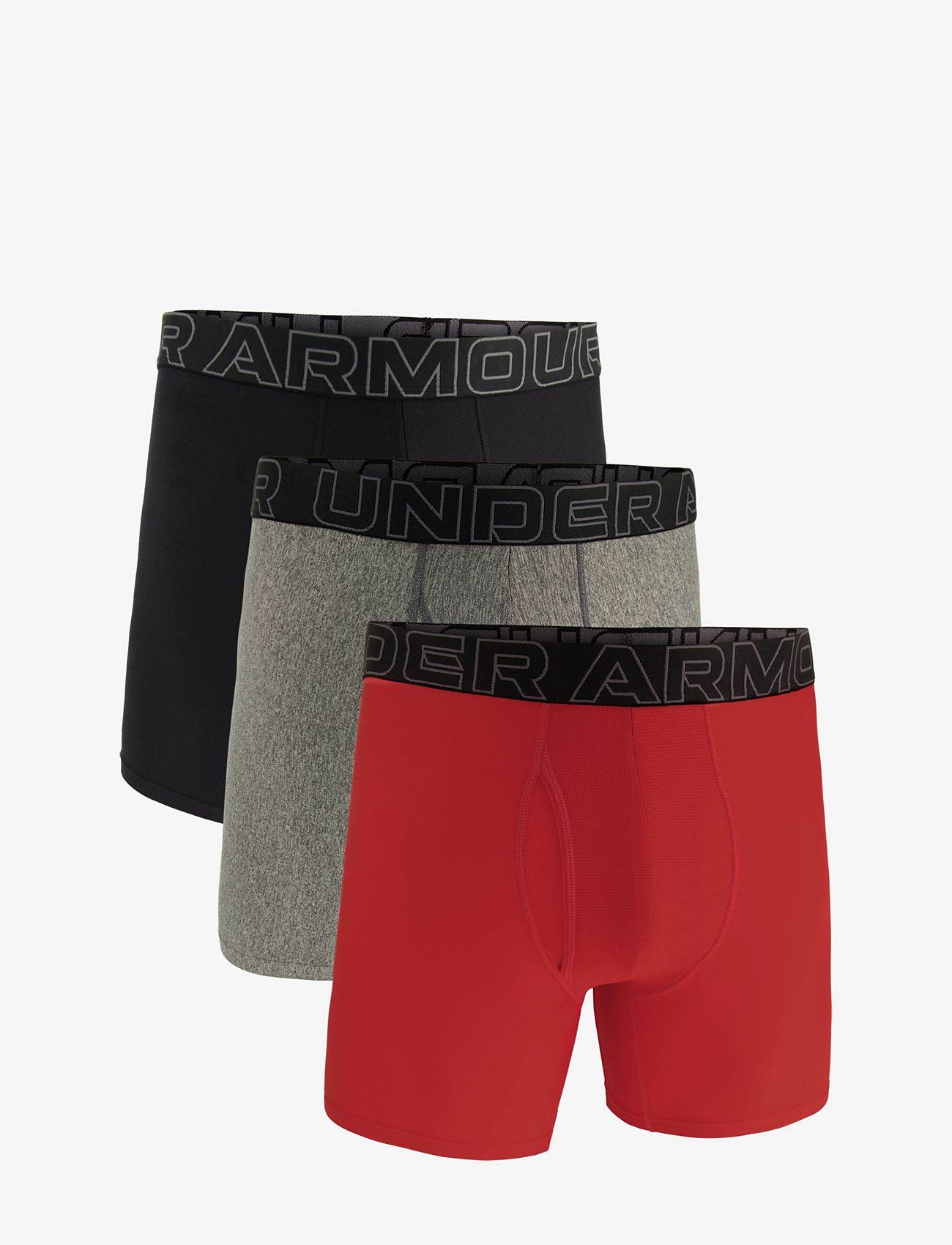 Under Armour - UA PERFORMANCE TECH - SOLID 6" 3pk - boxerkalsonger - red - 1