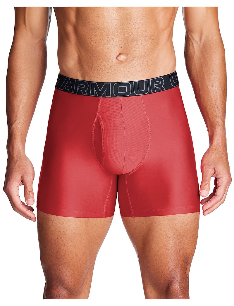 Under Armour - UA PERFORMANCE TECH - SOLID 6" 3pk - boxerkalsonger - red - 0