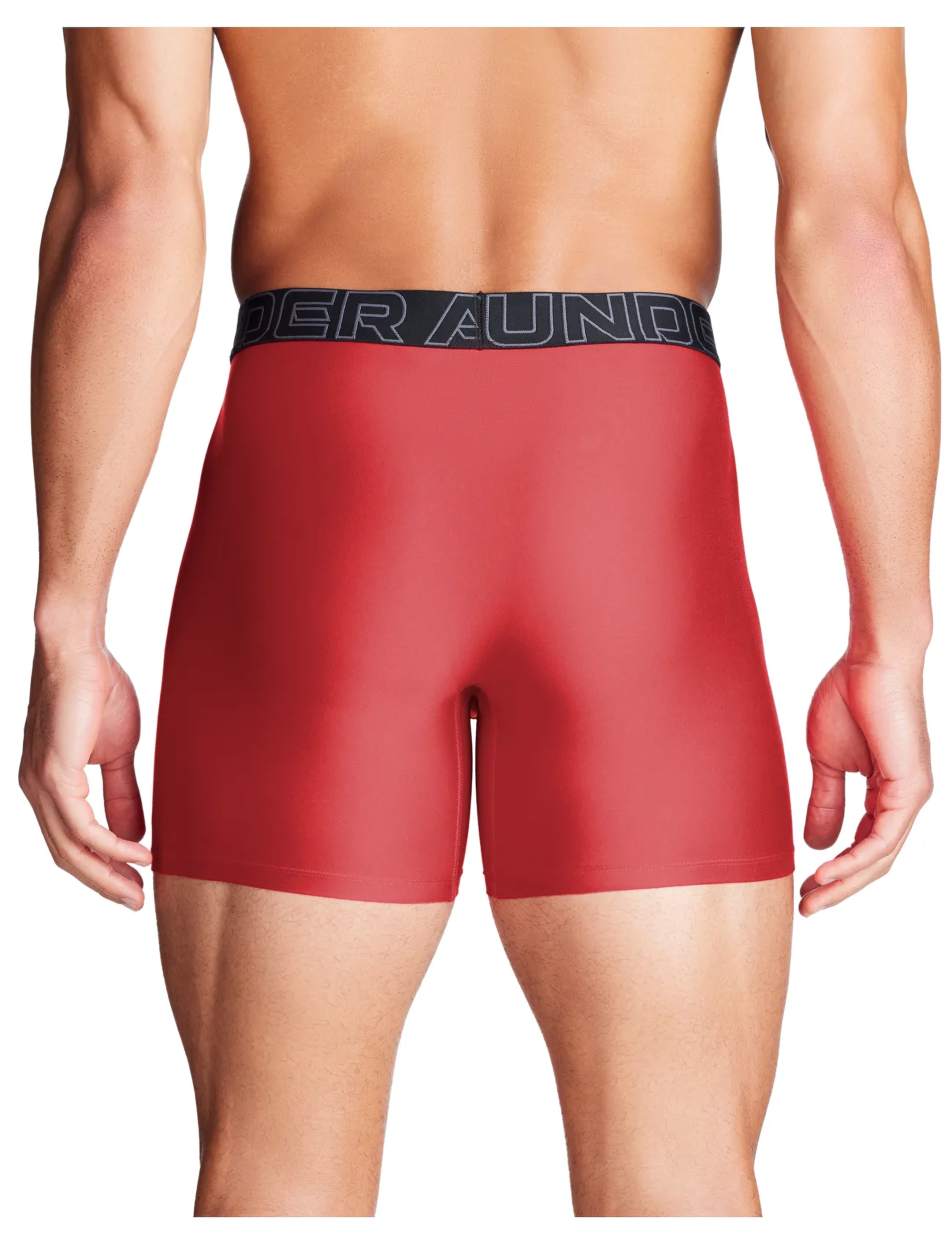 Under Armour - UA PERFORMANCE TECH - SOLID 6" 3pk - laveste priser - red - 2