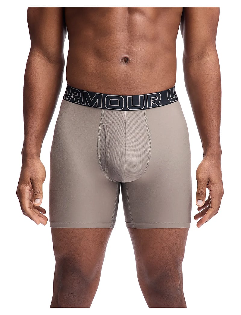 Under Armour - UA PERFORMANCE TECH - SOLID 6" 3pk - boxerkalsonger - taupe dusk - 0