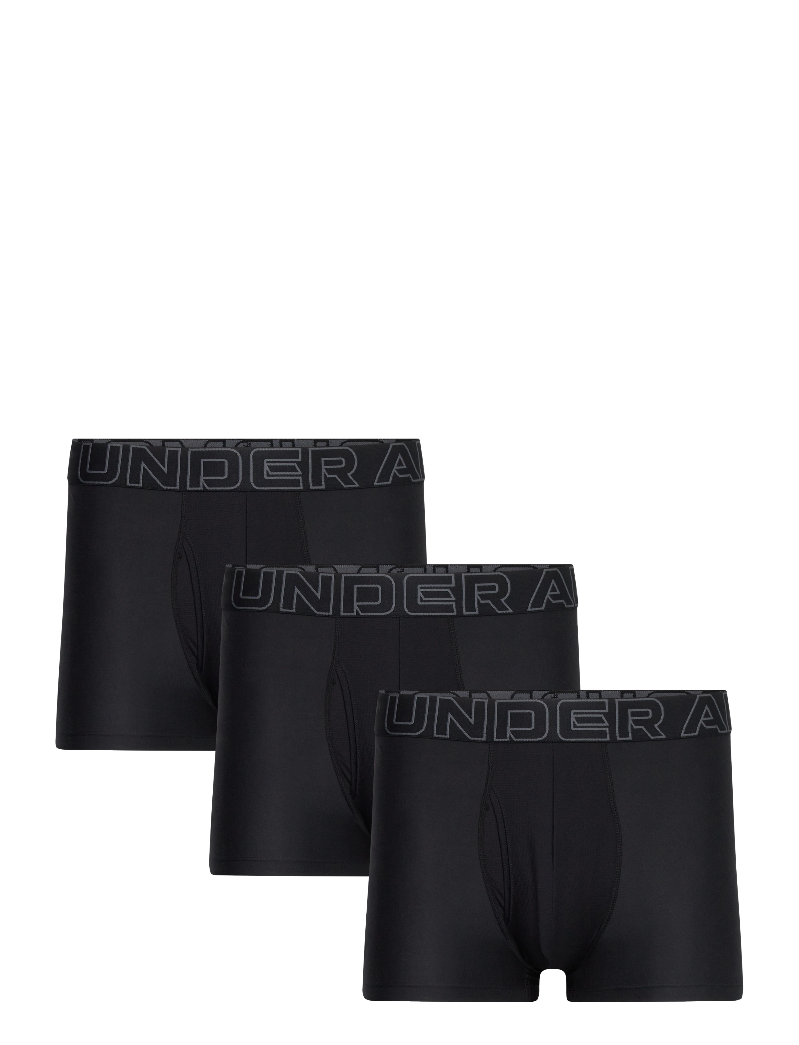 UA PERFORMANCE TECH - SOLID 3" 3pk - BLACK