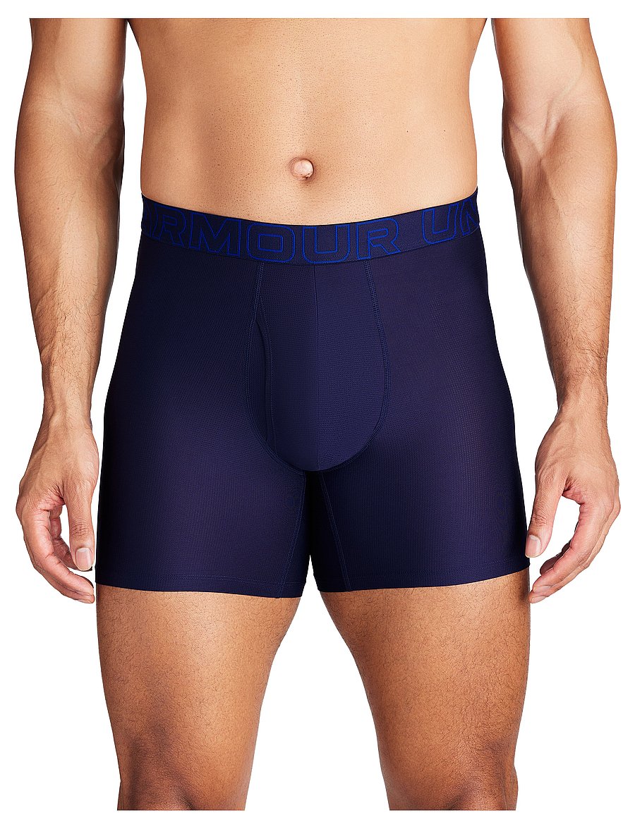 Under Armour - UA PERFORMANCE TECH MESH -SOLID 6" 3pk - boxershorts - midnight navy - 0